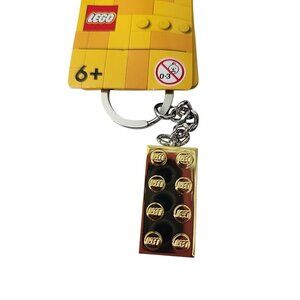 LEGO Classic 2 x 4 Brick Metallic Gold Keychain 850808
